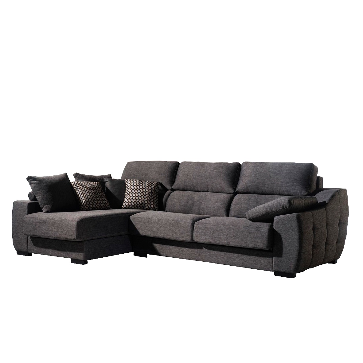 Muebles Modernos en L Sala con Sofá esquinero en Color gris - Image 2