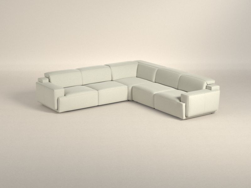 Sala Moderna en L Muebles o Sofá Tiago 3 Plazas Color Blanco - Image 2