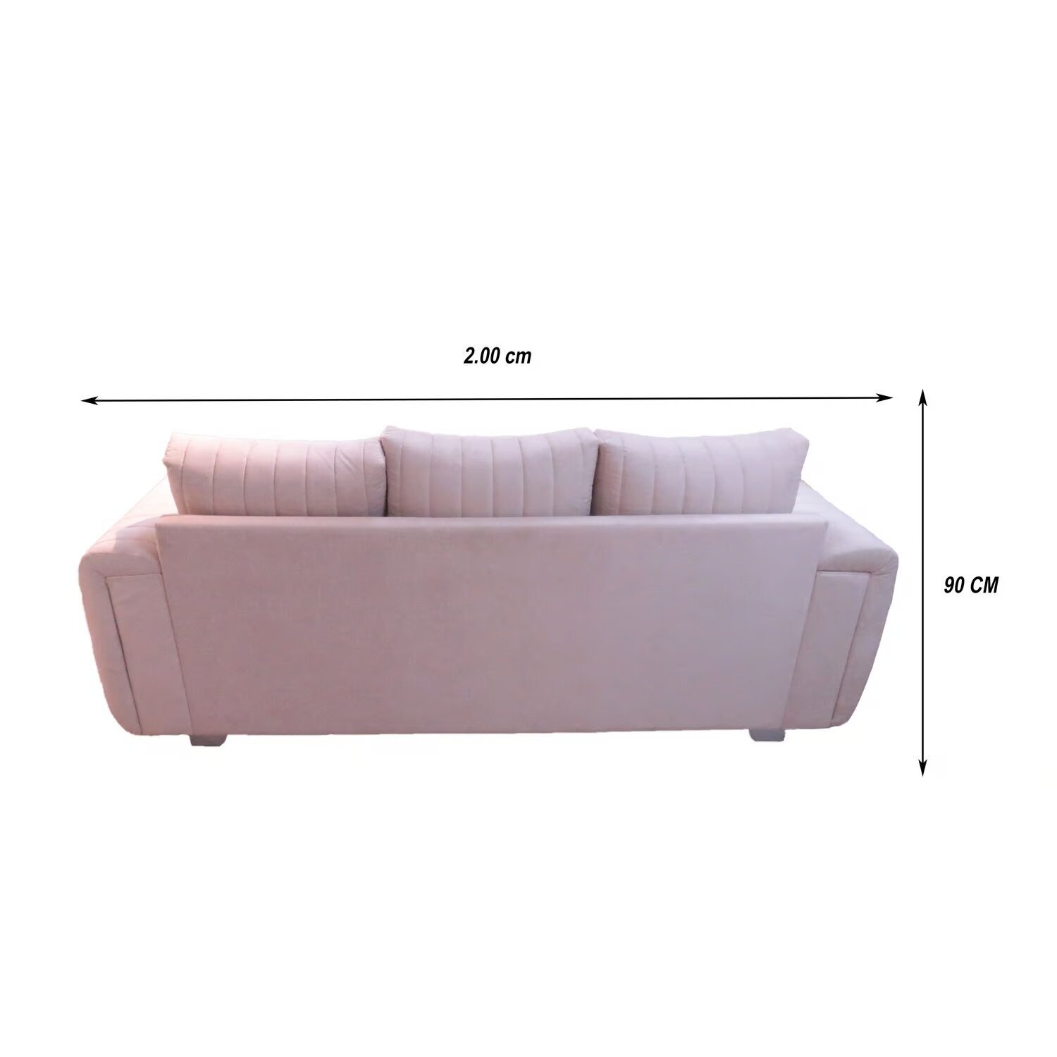 Muebles Modernos en L Sala con Sofá esquinero en Color Blanco - Image 5